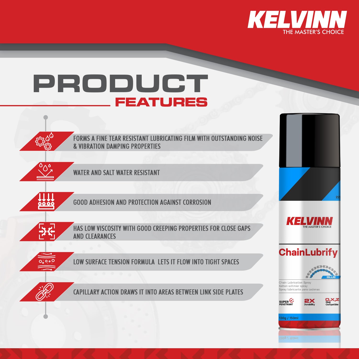 KELVINN CHAIN LUBE SPRAY