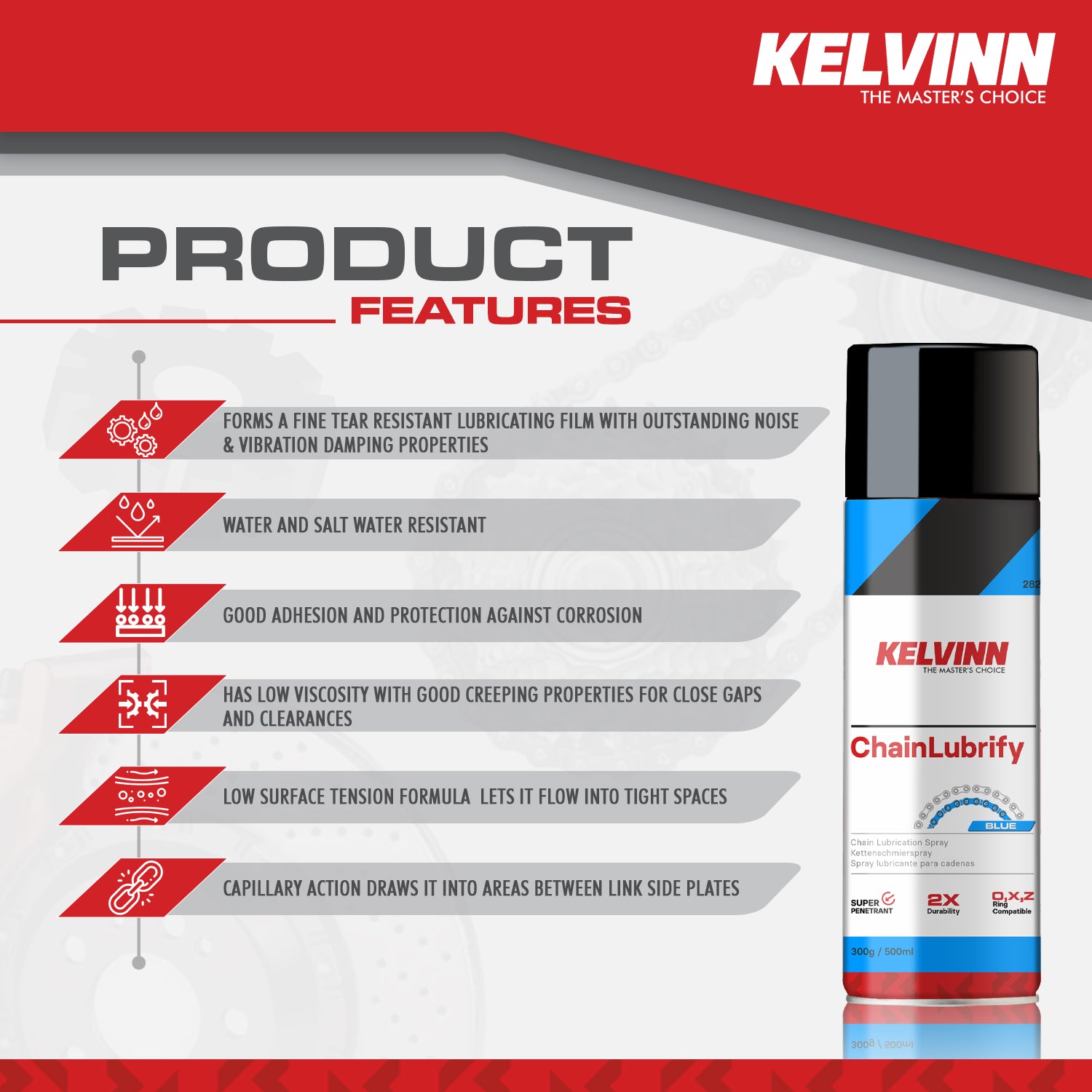 KELVINN CHAIN LUBE SPRAY