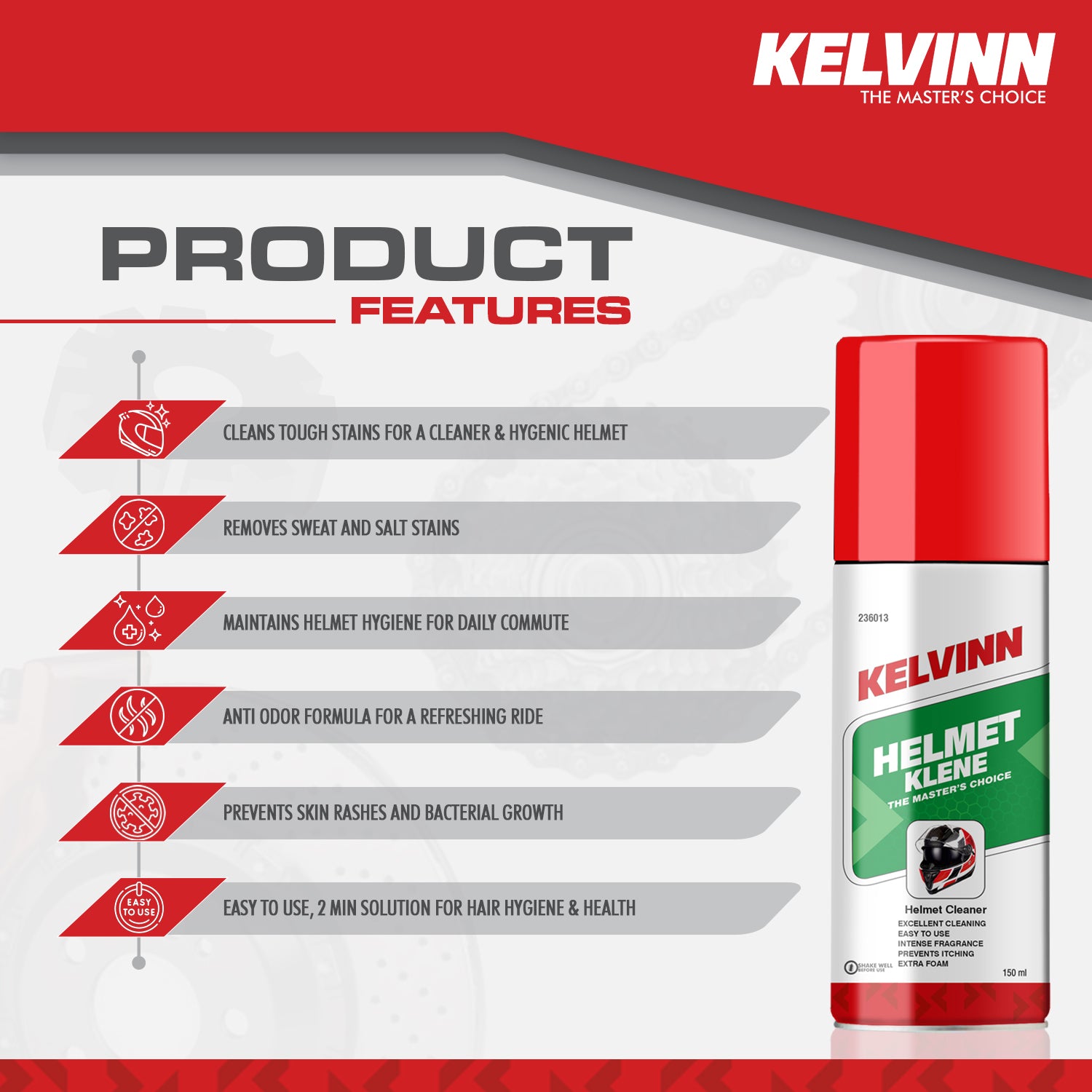 KELVINN HELMET HYGIENE FOAM