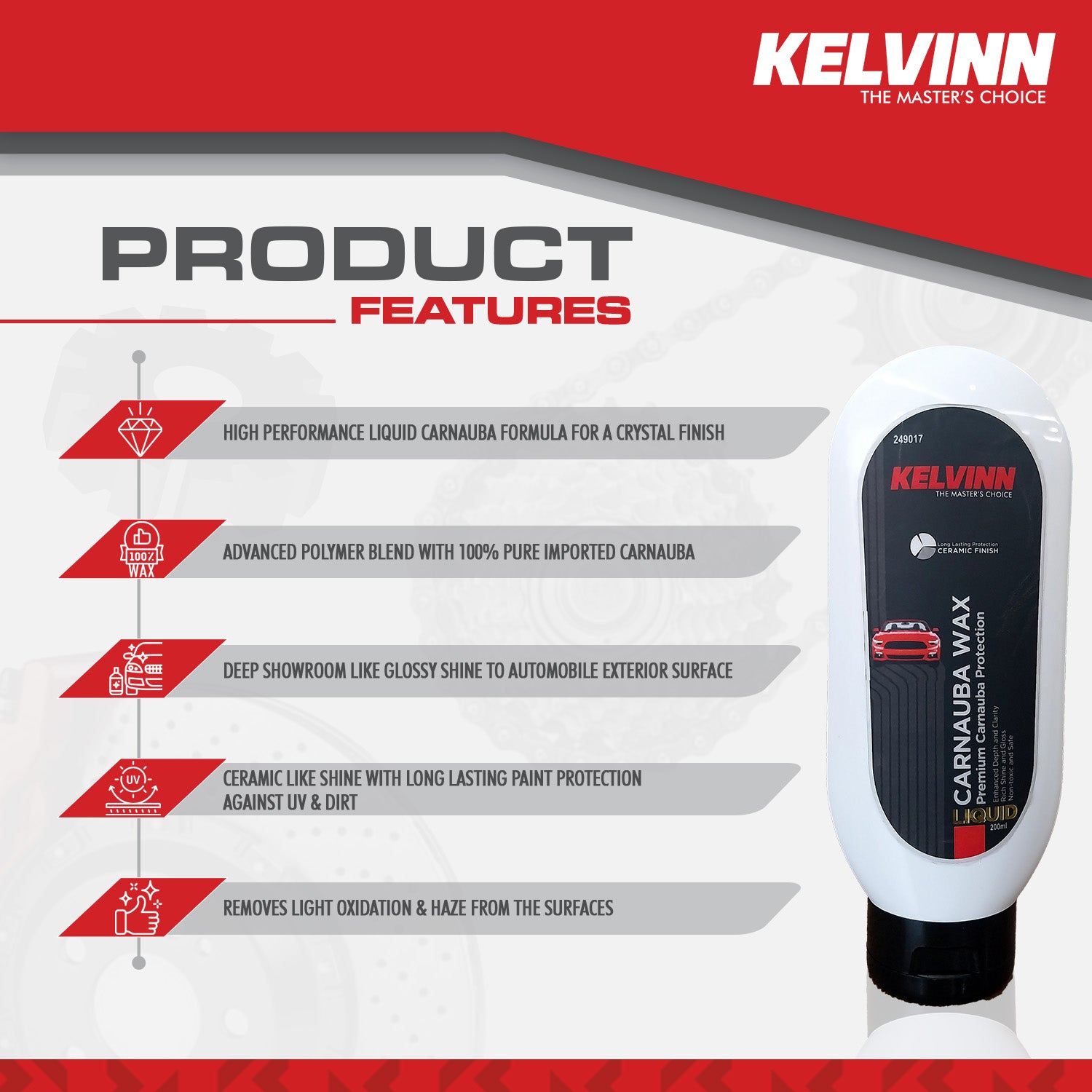 KELVINN CARNAUBA LIQUID WAX