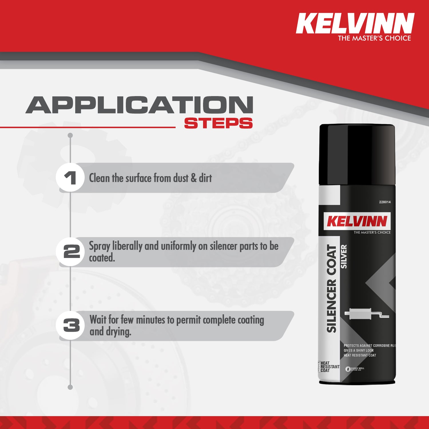 KELVINN SILENCER COATING (SILVER)