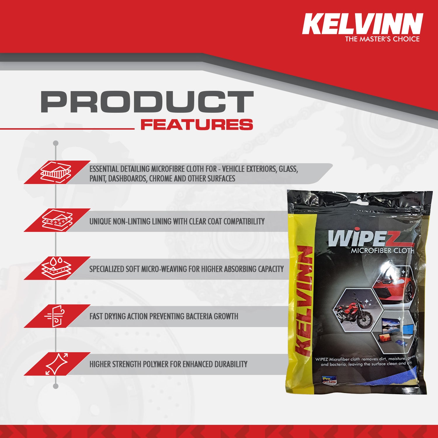 KELVINN WIPEZ MICROFIBRE CLOTH